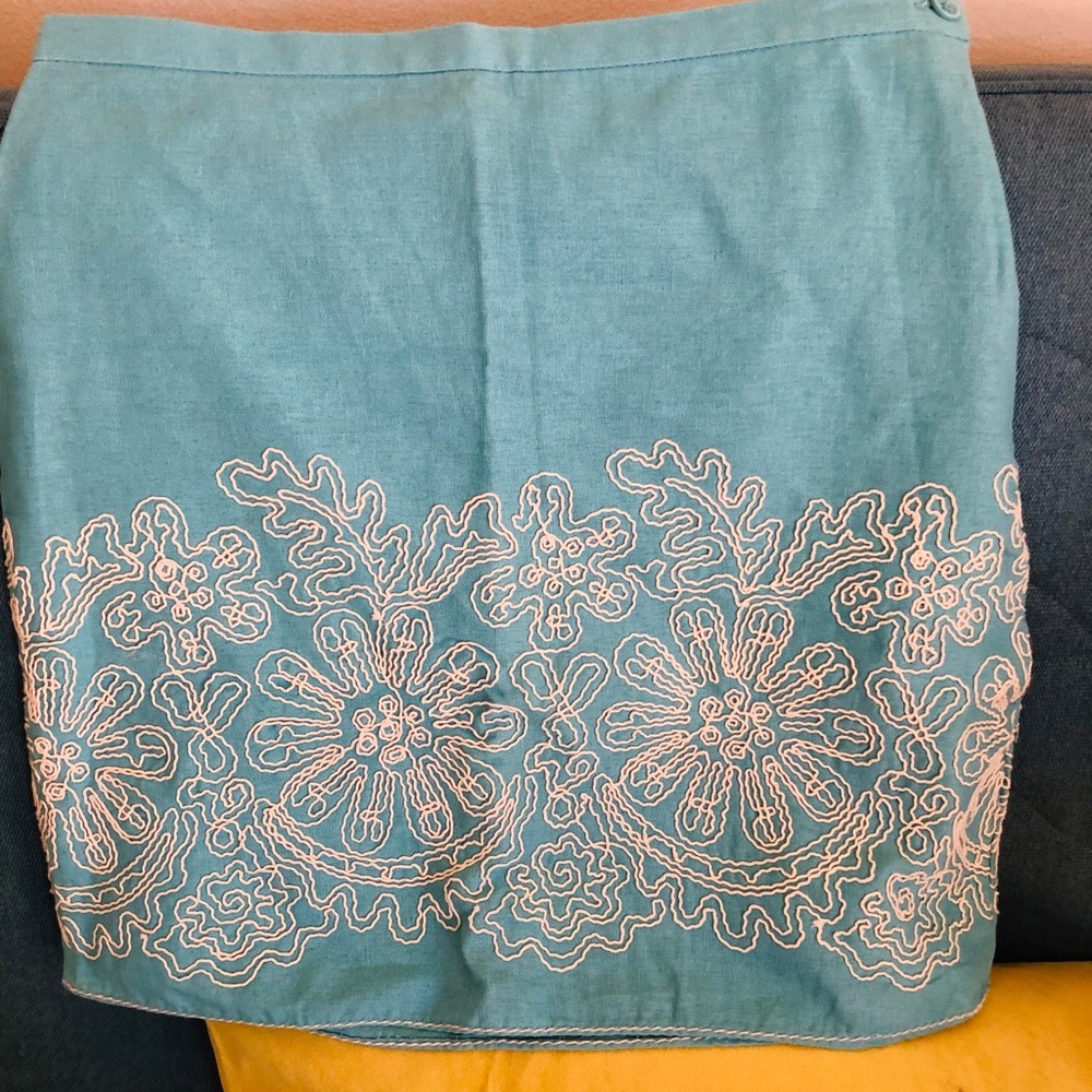 Studio M embroidered mini skirt